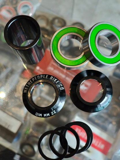 Wethepeople, Compact Bottom Bracket Mid, available in 19mm, 22mm, 24mm