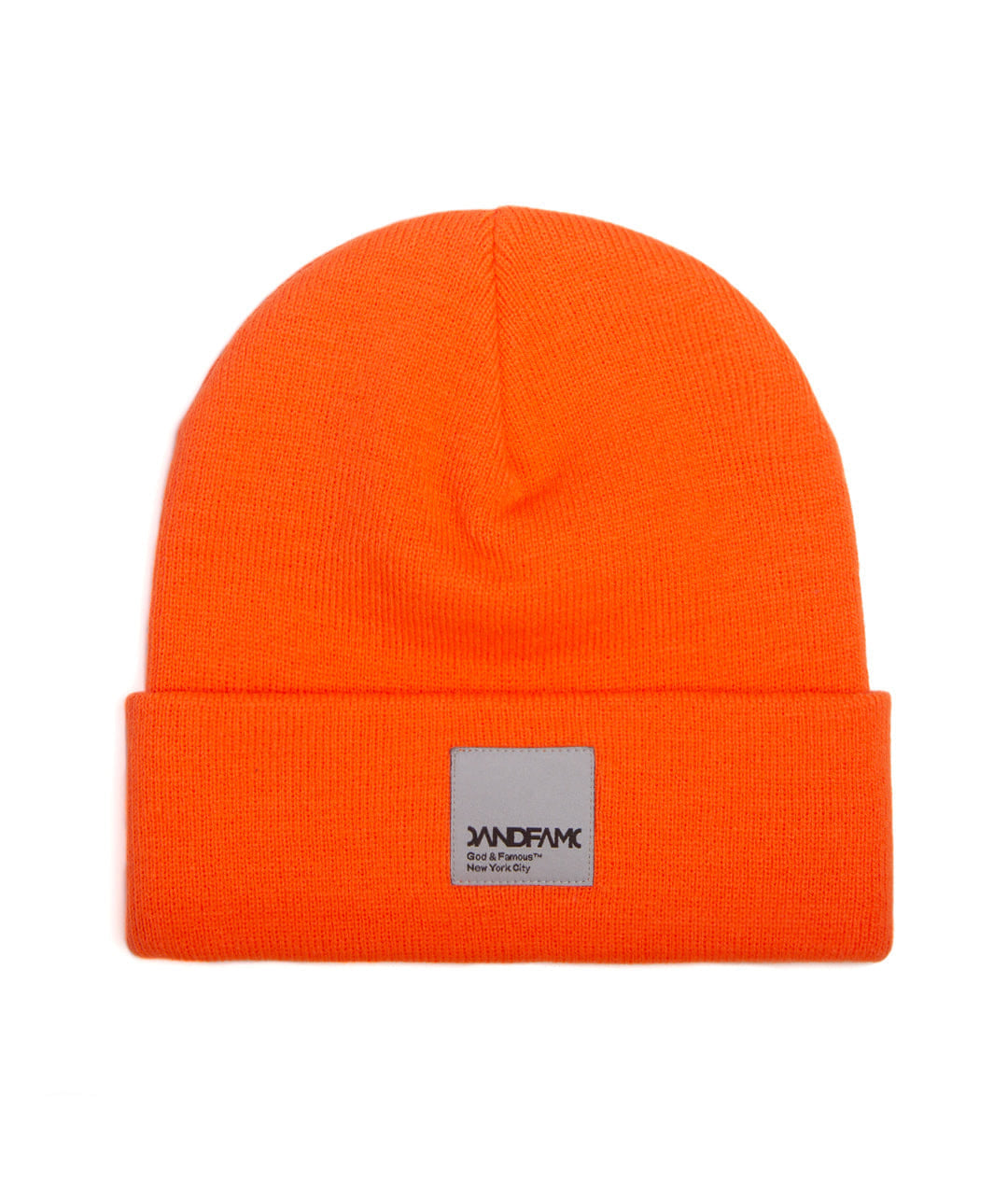 Godandfamous, Cap 1 Panel Watch Cap, Beanie - Blaze Orange