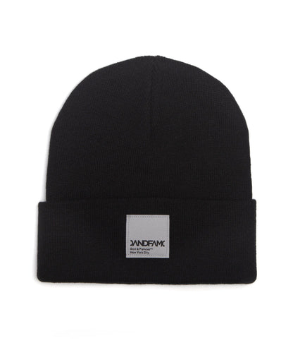 Godandfamous, Cap 1 Panel Watch Cap, Beanie - Black