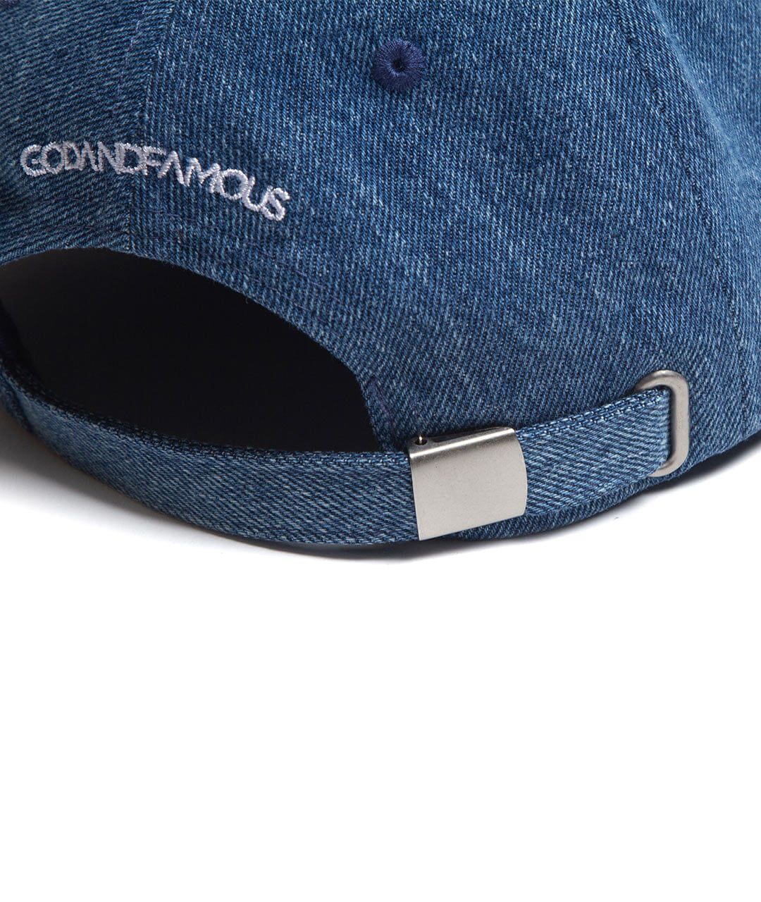 Godandfamous, Trash 6-Panel Hat, Denim Acidwash