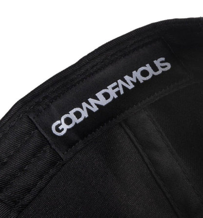 Godandfamous, Paincave 6 panel Hat - Black