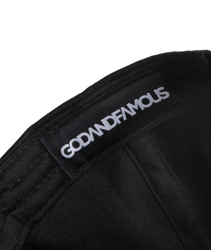 Godandfamous, Trash 6-Panel Hat, Black