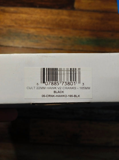 CULT HAWK BMX CRANKS V2 BLACK