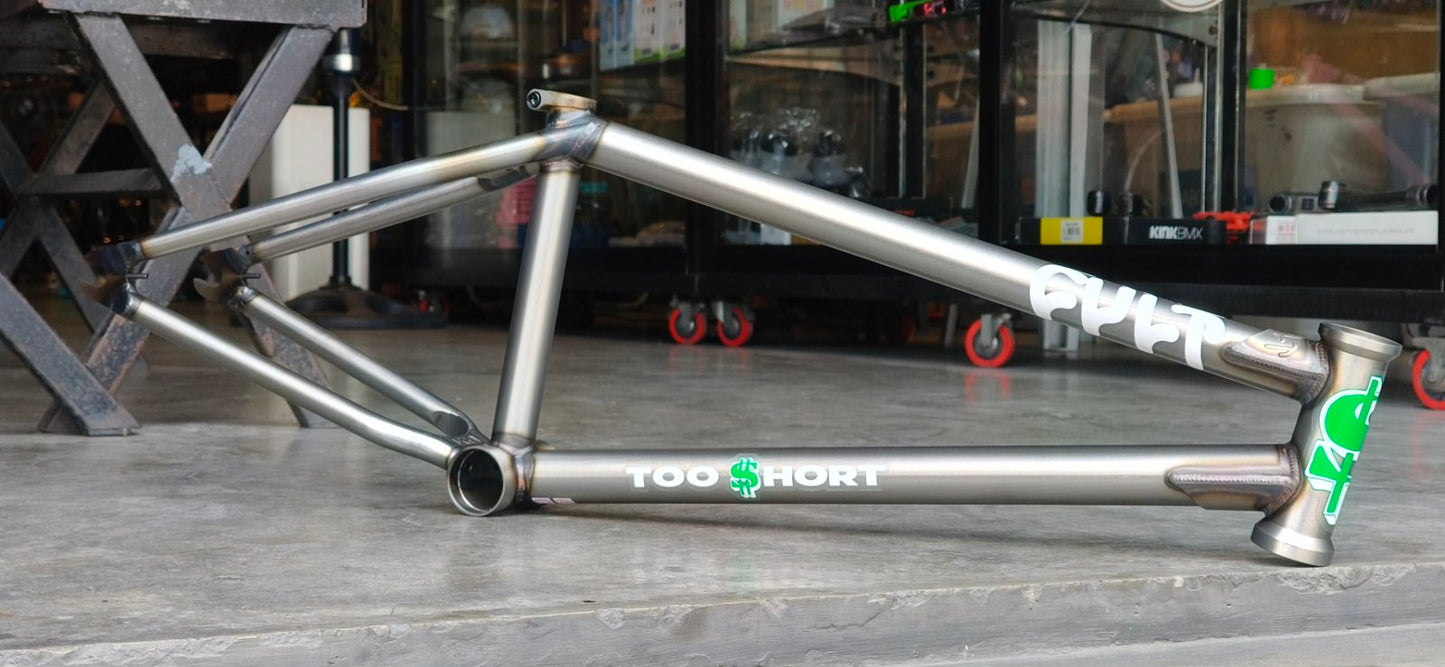 CULT 2 SHORT IC2 FRAME , Matte Clear Raw , Brakeless , 20.5" TT