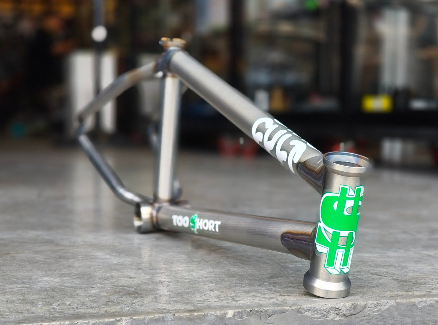 CULT 2 SHORT IC2 FRAME , Matte Clear Raw , Brakeless , 20.5" TT