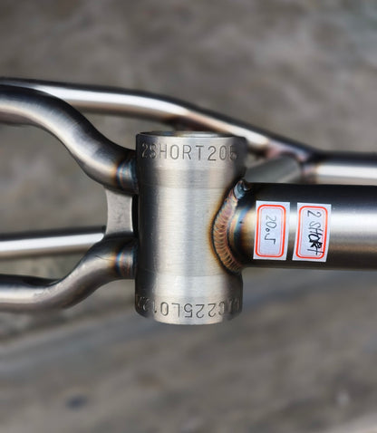 CULT 2 SHORT IC2 FRAME , Matte Clear Raw , Brakeless , 20.5" TT