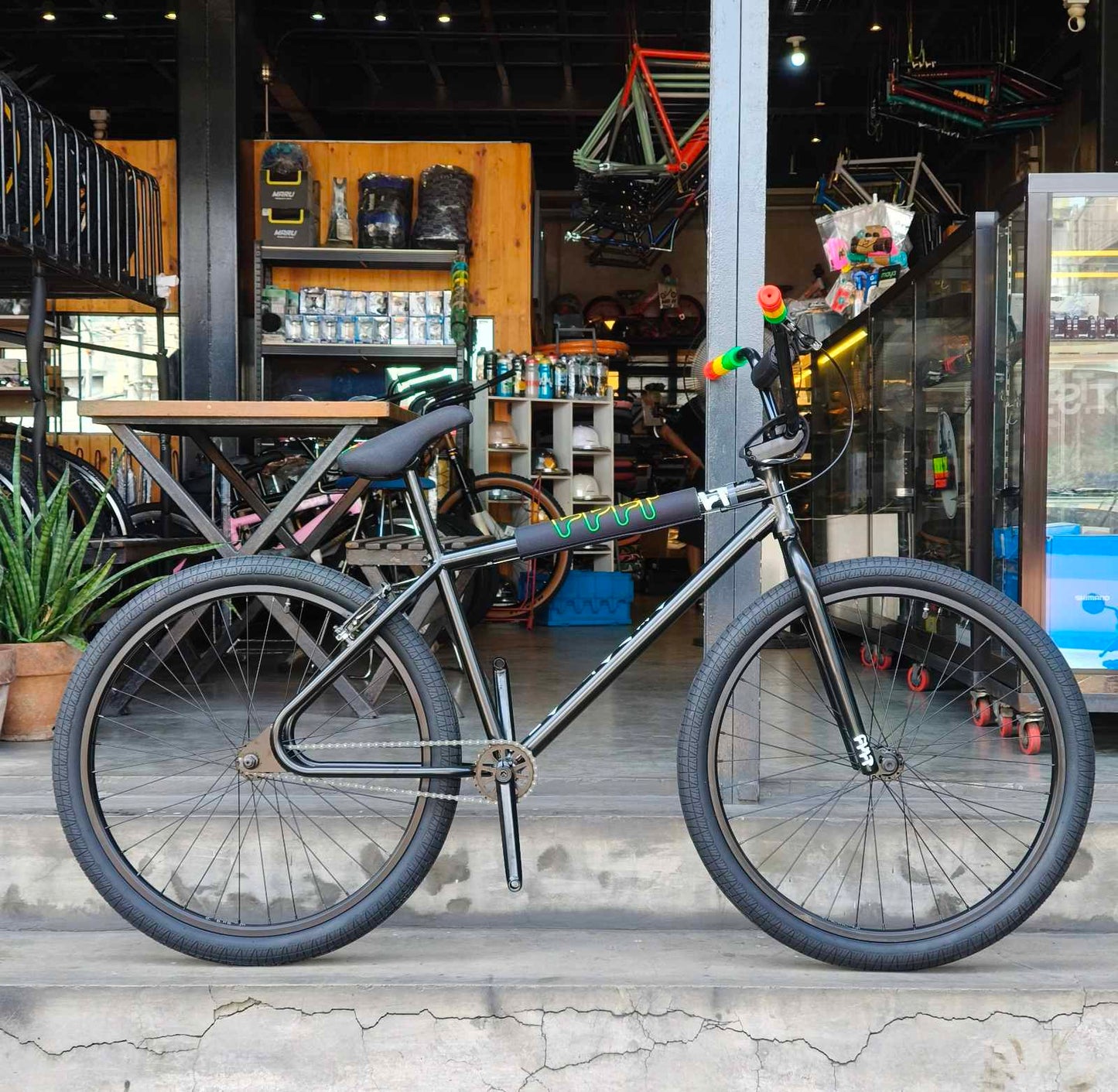 CULT DEVOTION 26" CRUISER- Black / Rasta Colorway