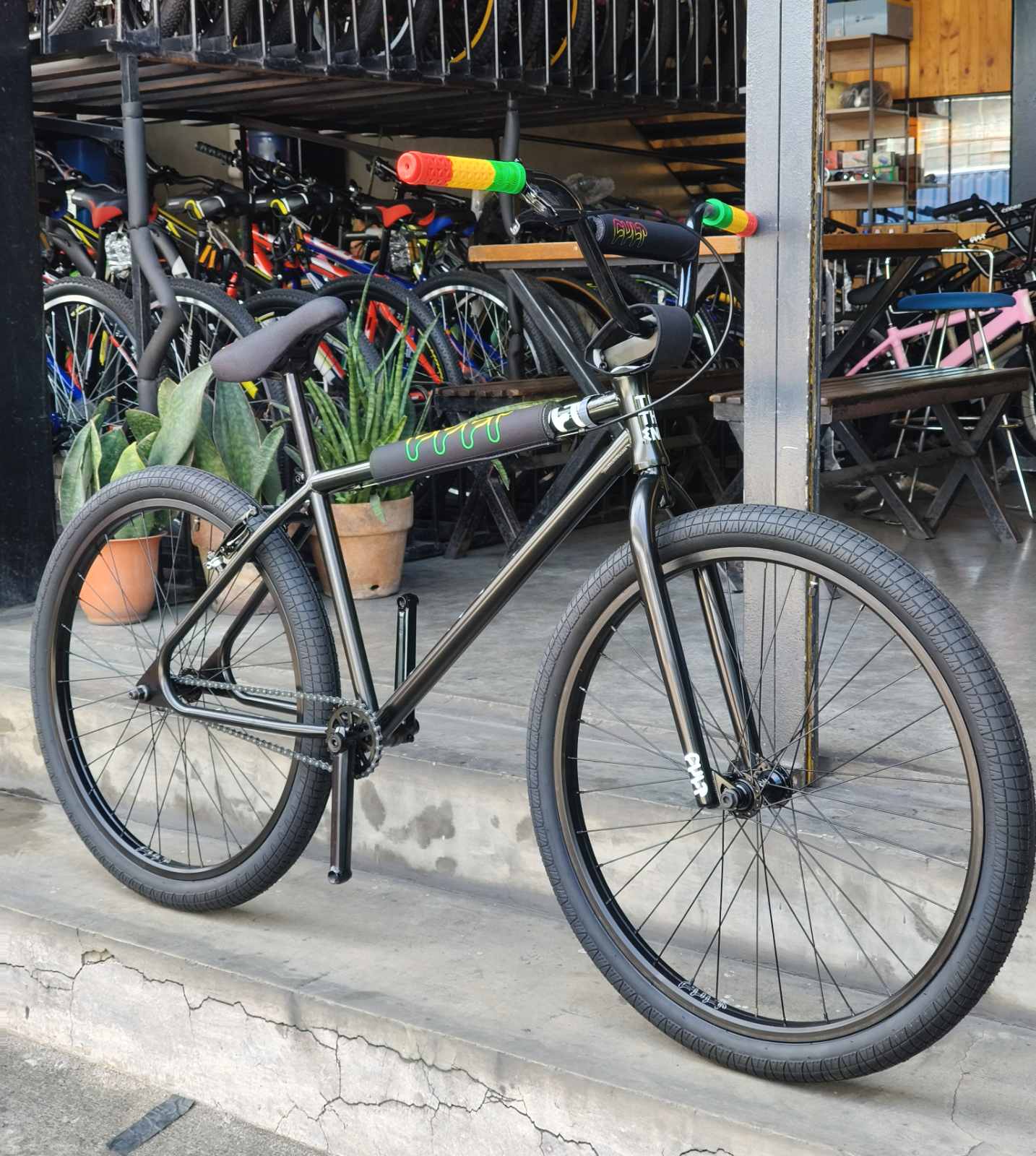 CULT DEVOTION 26" CRUISER- Black / Rasta Colorway