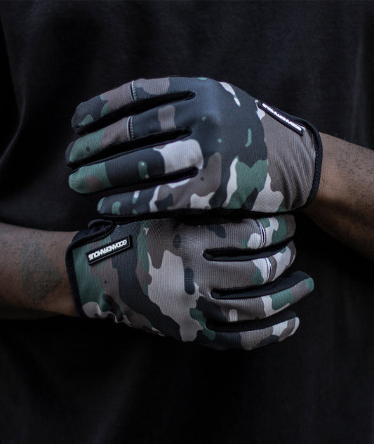 Godandfamous, Cycling Gloves Woodland Camo (sold by pair)