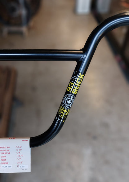 Wethepeople Buck BMX Bar, 2pc Bar type, 9.15" rise