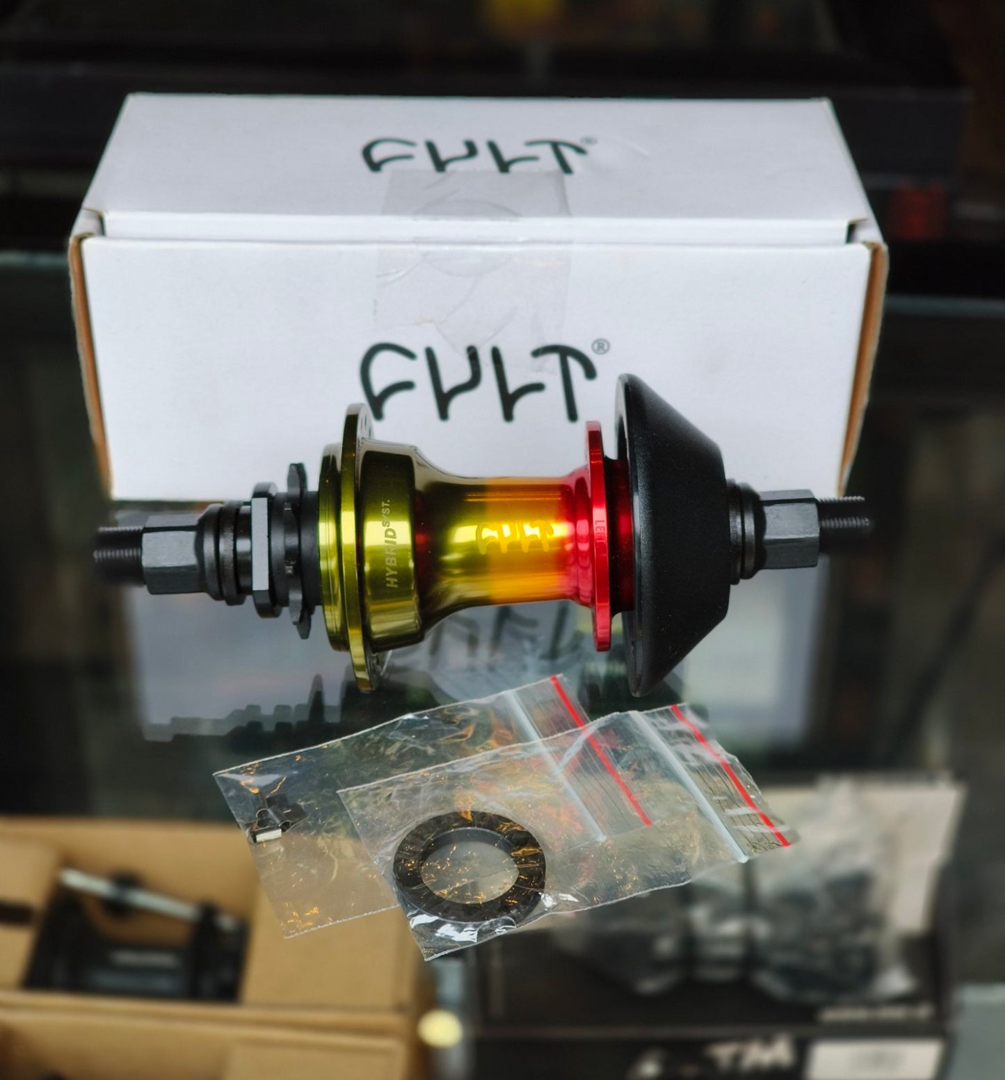 Cult Crew RASTA Hybrid Rear Hub w/ Non Drive Guard (LSD/ RSD)