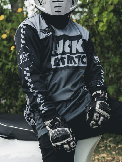 Nick Automatic, "Moto Badger 2.0" Riding Jersey - Black