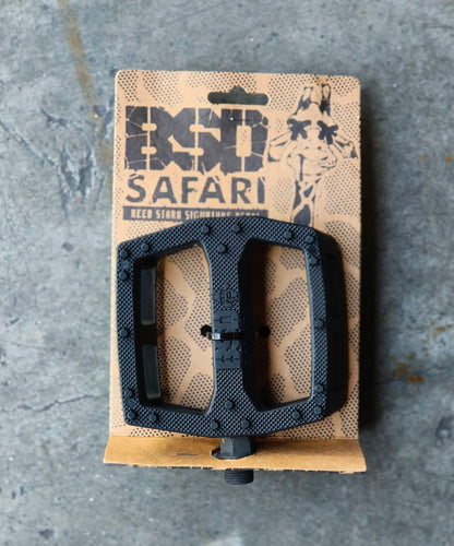 BSD SAFARI PEDALS - Available in Black & Dark Gum