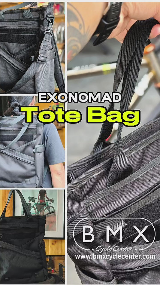 Exonomad 3 in 1 Tote Bag Black (Backpack, Sling, Tote)