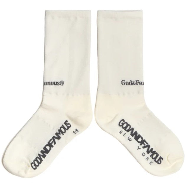 Godandfamous, Creep Socks - Cream