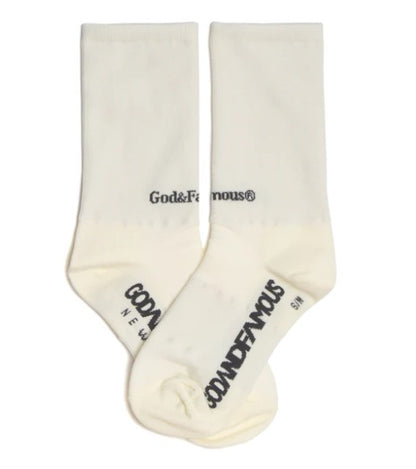 Godandfamous, Creep Socks - Cream