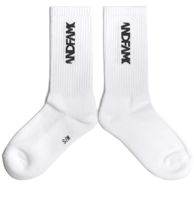 Godandfamous, Socks Crew - White