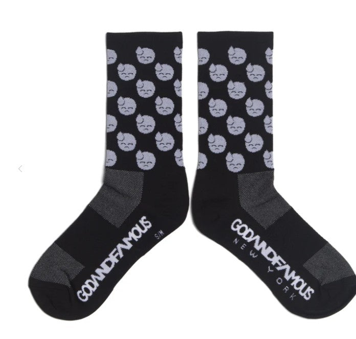 Godandfamous, Socks - Paincave KOM Black