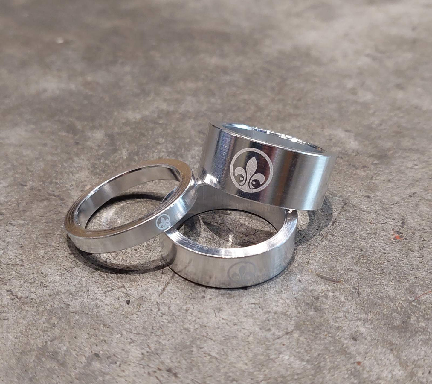 Spacers - The Project Polished Silver (sold as set)