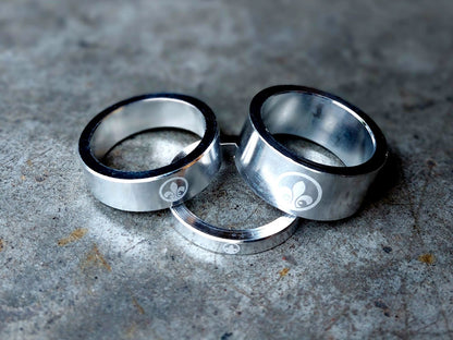 Spacers - The Project Polished Silver (sold as set)