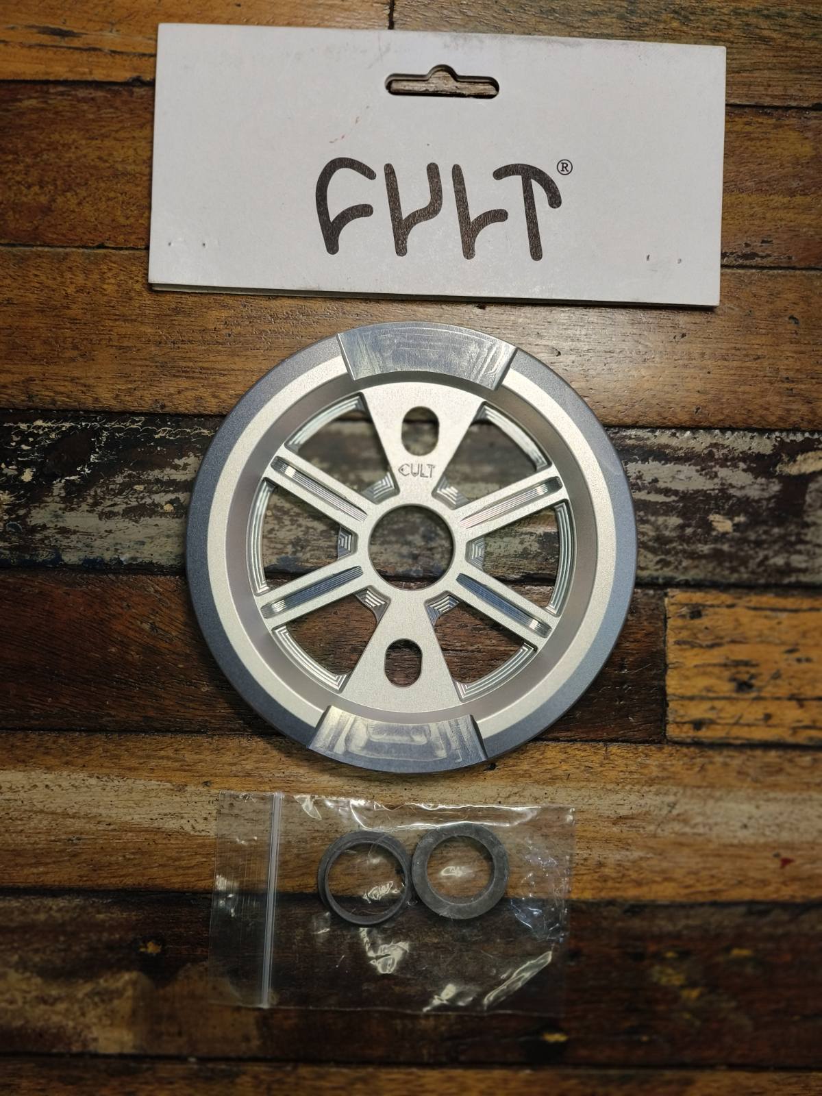CULT DAK GUARD SPROCKET 25T or 28T – POLISHED SILVER
