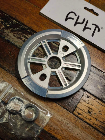 CULT DAK GUARD SPROCKET 25T or 28T – POLISHED SILVER