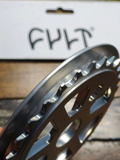 CULT DAK GUARD SPROCKET 25T or 28T – POLISHED SILVER