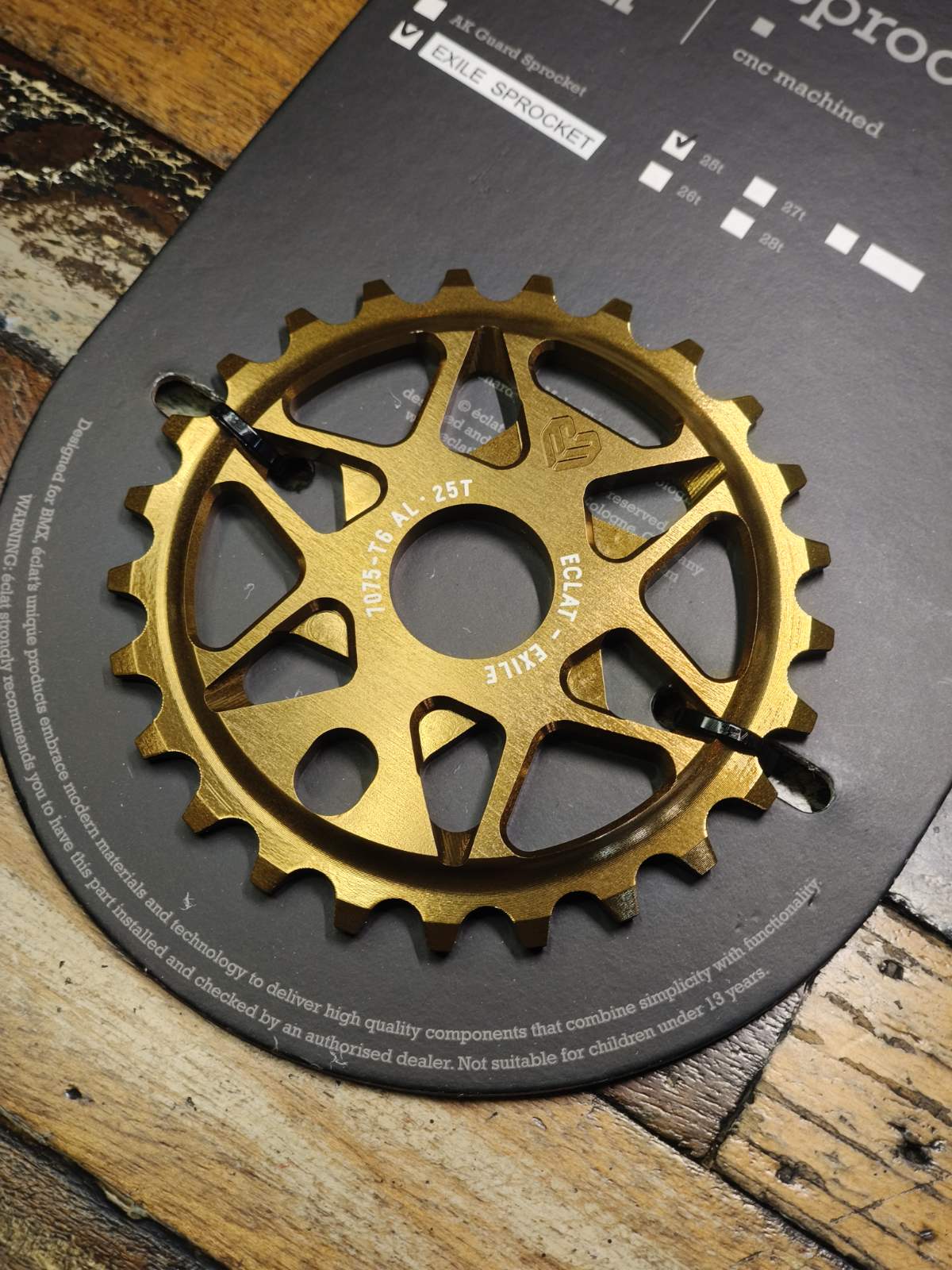 ÉCLAT EXILE SPROCKET 25T – BRONZE
