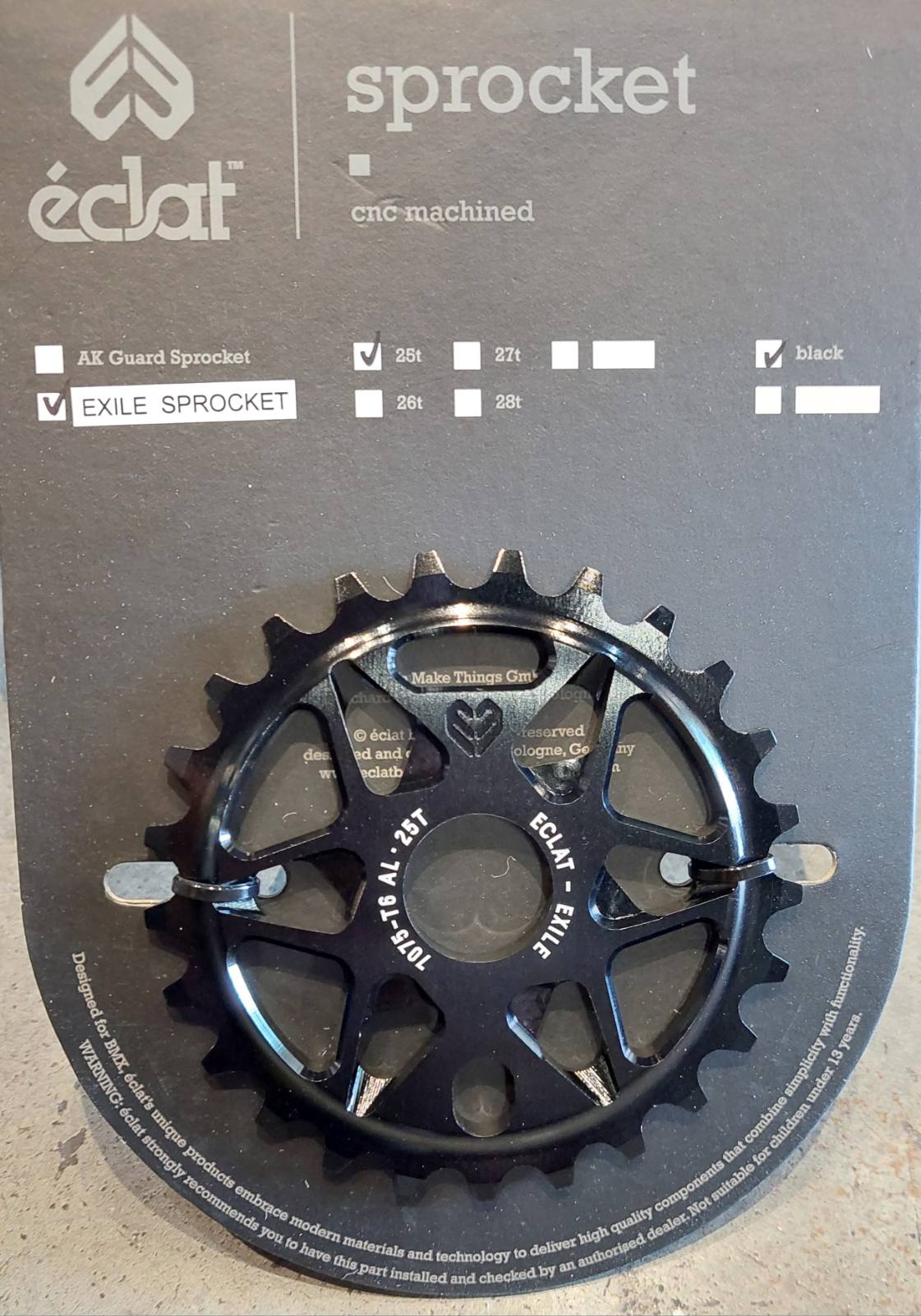 Eclat, Exile Sprocket -25T