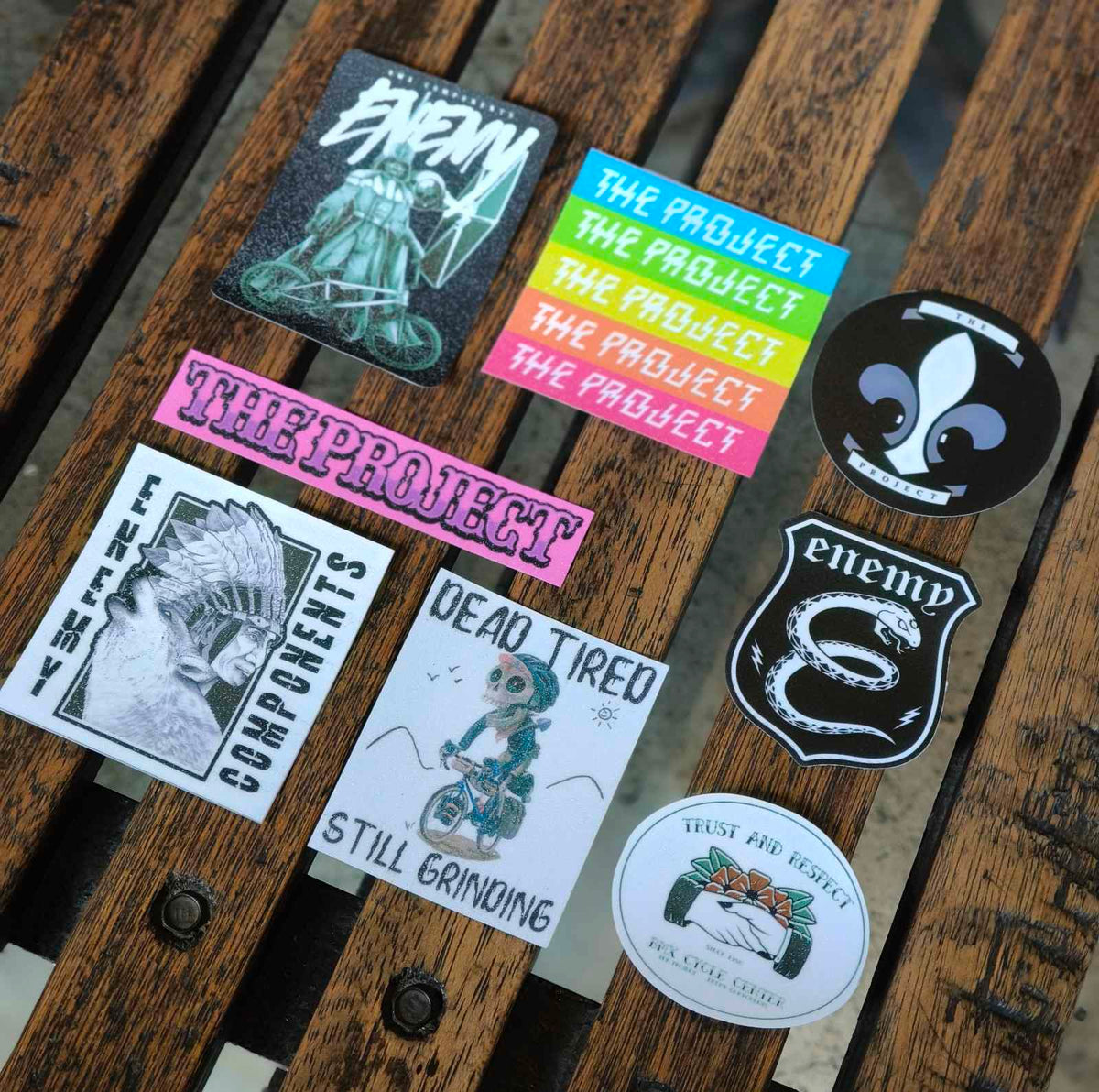 Project Infinity X Sticker The Project x Enemy Sticker Pack (set of 8pcs) – BMX Cycle Center