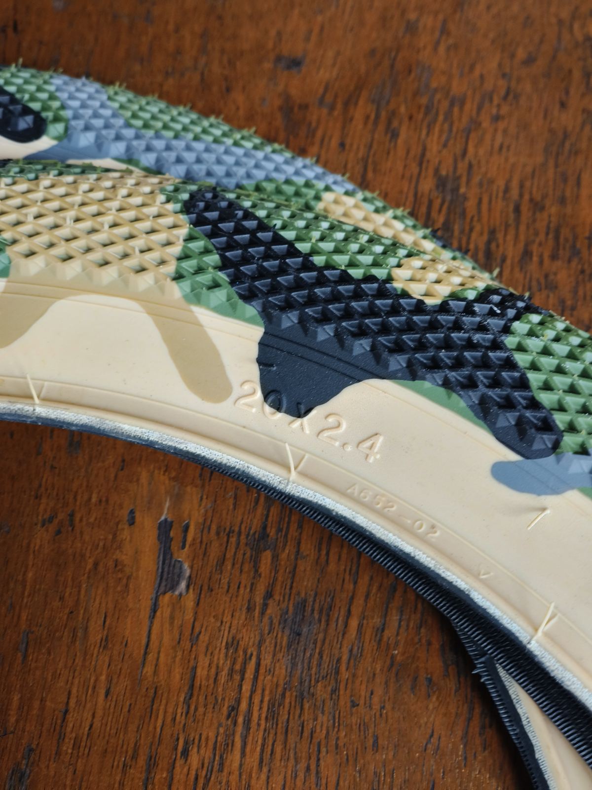 Cult x Vans BMX Tire 20 x 2.40" Camo Army Green sold by pair