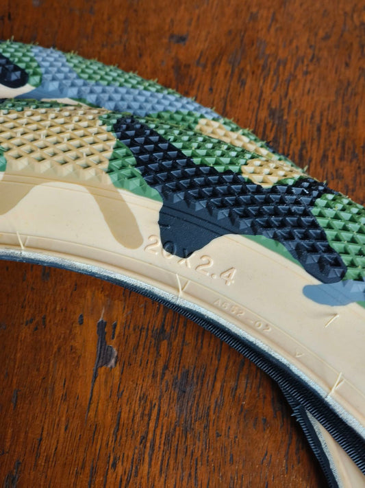 Cult x Vans BMX Tire 20 x 2.40" Camo Army Green sold by pair