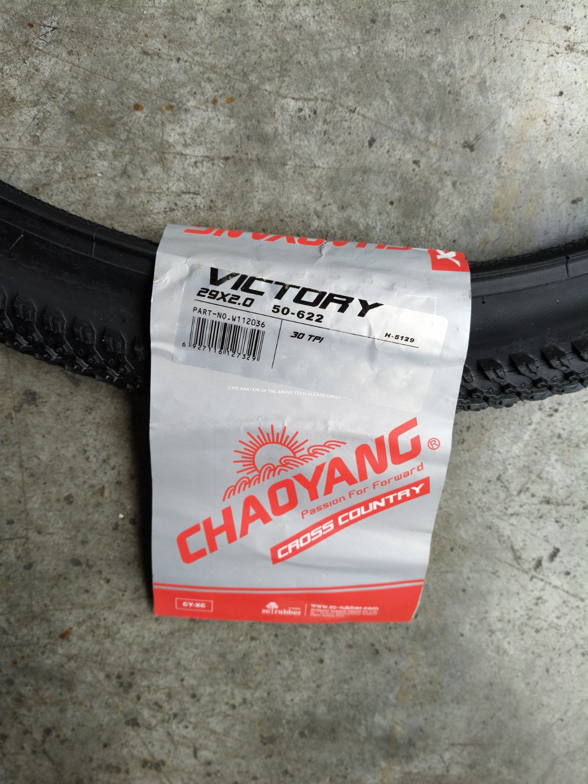 Tire 29 x 2.0 Victory Black (Wire On) - Chaoyang