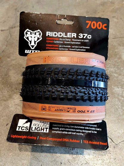 Tire 700 x 45C Riddler - WTB , Tubeless ready (Sold per piece)