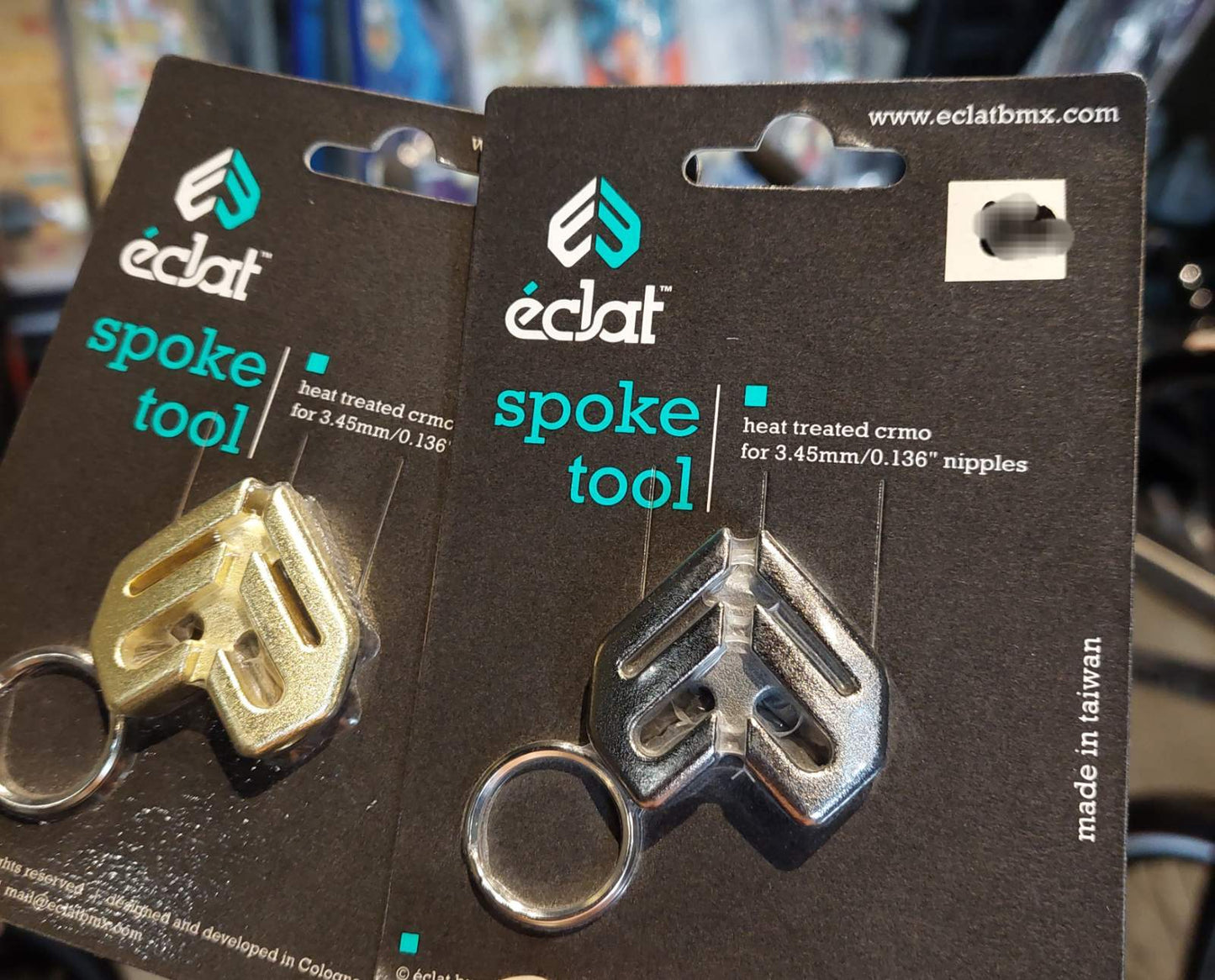 Eclat, Spoke Wrench Key Chain - available in Silver & Gold