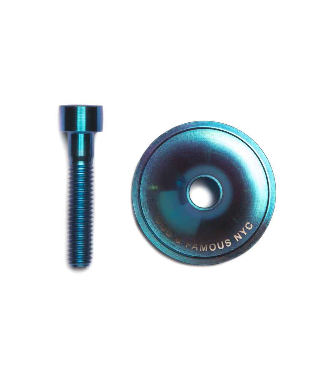 Top Cap - Godandfamous, Team Titanium  - Turquoise