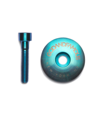 Top Cap - Godandfamous, Team Titanium  - Turquoise