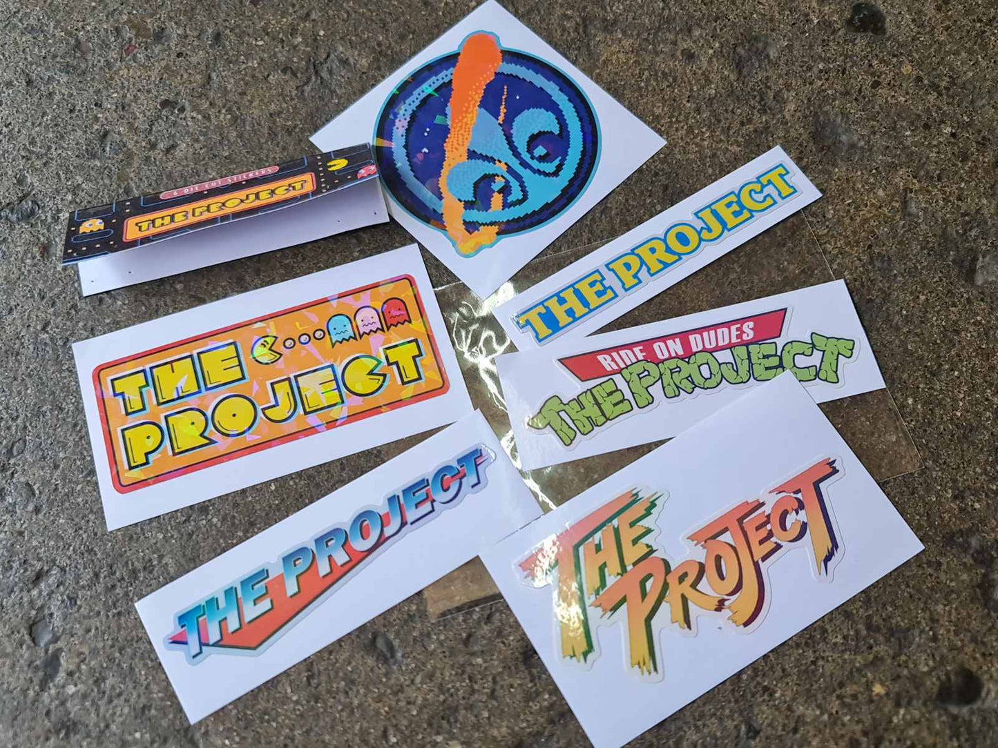 The Project, Sticker pack Retro (pack of 6pcs) – BMX Cycle Center
