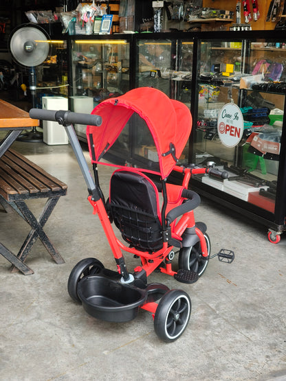 Trikes for toddlers w/ Canopy & Handle, convertible seat