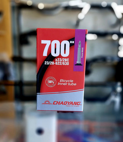 Tube 700 x 23/ 28C,Chaoyang FV (available in 60mm and 80mm)