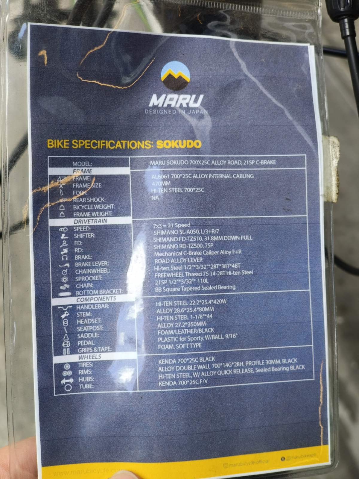 Road Bike Maru Sokudo 700C