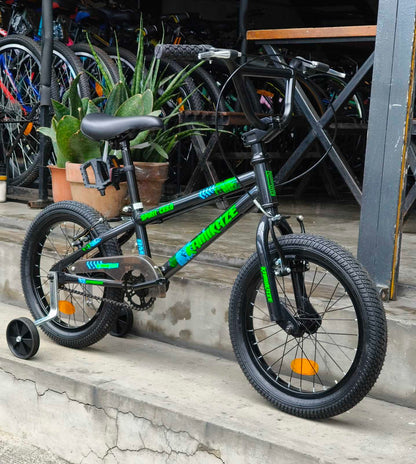 Bike 16 Kamikaze, Alloy Rims (suitable for kids aged 4–5 years old) Black