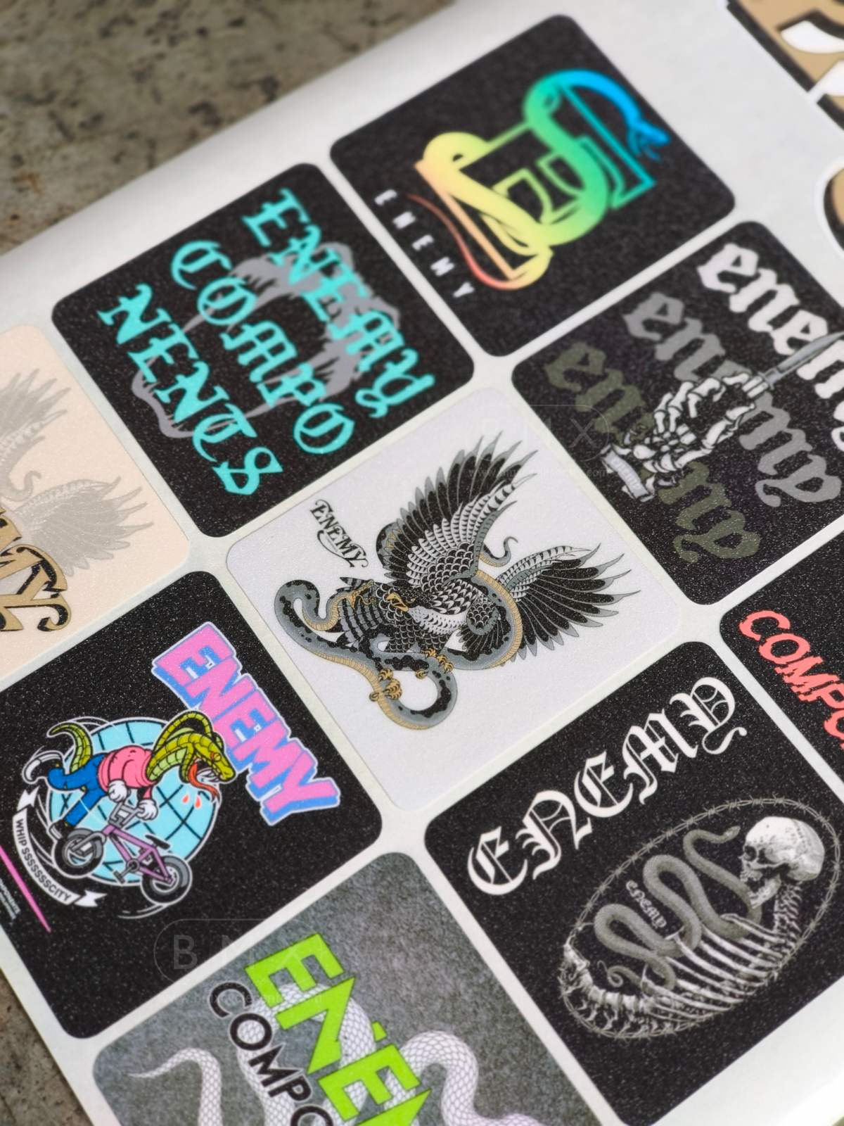 Enemy Components Sticker Packs